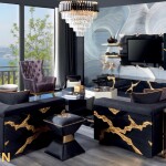 GOLDEN LIVING ROOM/DINING ROOM SET (CS)