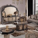 ZUMRUT BEDROOM/LIVING ROOM AND DINING SET SET (AF)