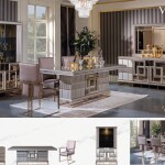 VERSACE DINING/BEDROOM AND LIVING ROOM SET (MZ)