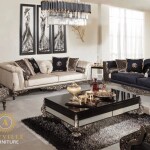 SEHZADE BLACK LIVING ROOM SET (AF)