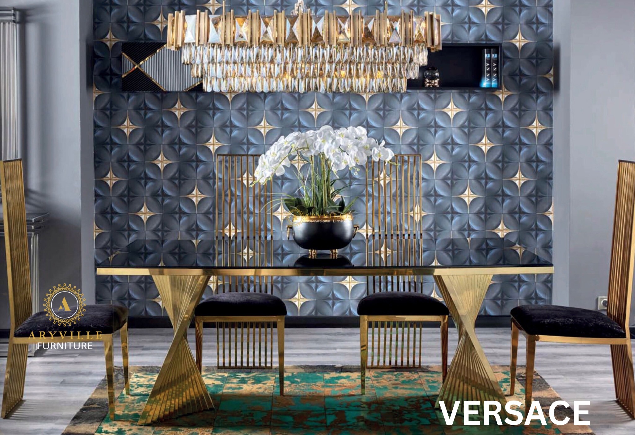 VERSACE DINING ROOM SET (CS)