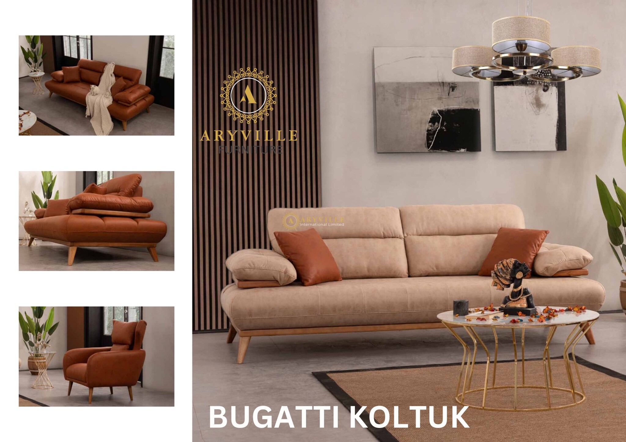 BUGATTI KOLTUK SOFA SET (SY)