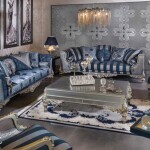 SHEHZADE BLUE LIVING ROOM SET (AF)